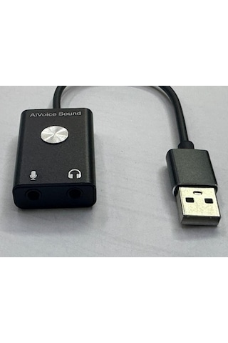 Aivoice Ses Kartı Kablolu Usb Ses Kartı Ses Çeviri İçin Usb Ses Kartı