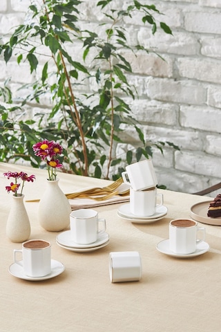 Karaca  Vezir 6 Kişilik Kahve Fincan Takımı 80 ml