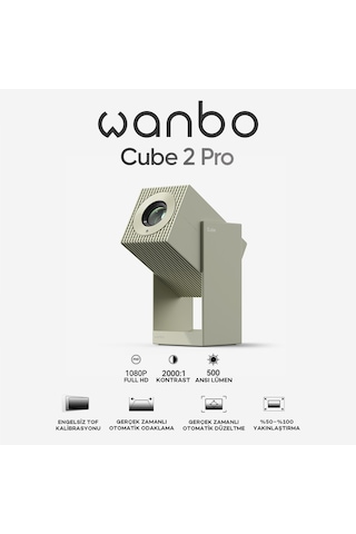 Wanbo Cube 2 Pro Projeksiyon Cihazı - Yeşil