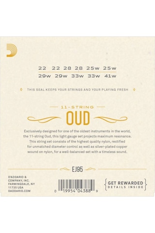D'Addario Ej95 Ud Teli-