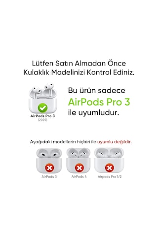 Airpods Pro 3 İle Uyumlu Fabric Serisi Özel Kilitli Tasarım Ve Kumaş Yüzeyli Kılıf Darbelere Ka
