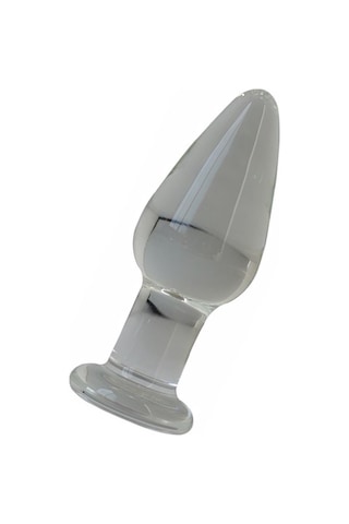 Erofoni Komple Kaliteli Kalın Cam Yapı 10 cm Anal Gevşetici Alıştırıcı Tıkaç Plug