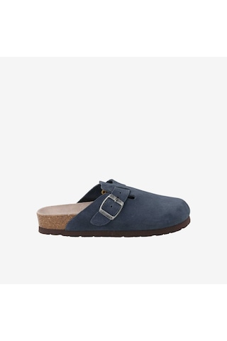 Dark Blue Terlik Erkek G106580 Genuins Rıva Velour Pacific