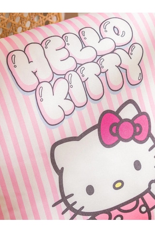 Pembe Hello Kitty Figürlü Kırlent 30x30 Cm