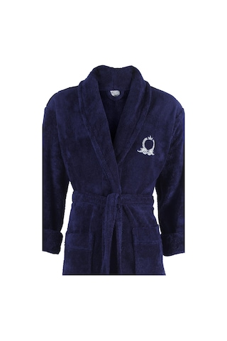 Maisonart Rob Şalyaka Wellsoft Peluş Sabahlık Robdeşambr Bornoz Lacivert S/m Lacivert