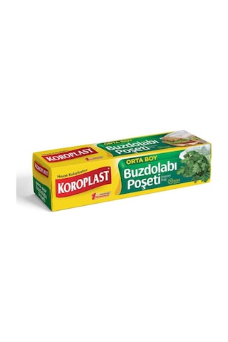 Koroplast Fırsat Paketi Orta Boy Buzdolabı + Trend Büzgülü Çöp Poşeti 3 Lü Set