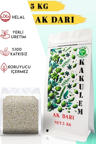Kakulem Sertifikalı Muhabbet Kuşu Papağan Yemi Ak Darı 5 Kg