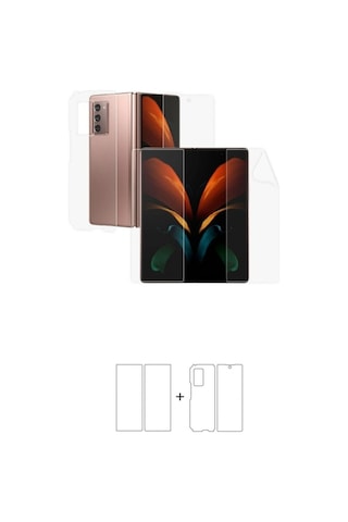 Galaxy Uyumlu Z Fold 2 360 Full Body Ekran Koruyucu Kaplama Ön Arka Yan Darbe Emici Poliüretan Film Galaxy Uyumlu Z Fold 2 360 Full Body Ekran Koruyucu Kaplama Ön Arka Yan Darbe Emici Poliüretan Film