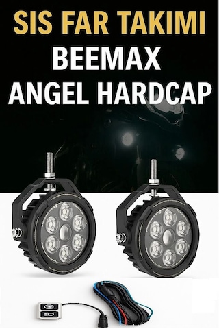 Beemax Angel Hardcap 140 Watt Profesyonel Motosiklet Led Sis Far