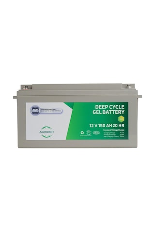 Agromot 12 V 150 Ah Jel Akü Deep Cycle Nano Carbon Agm Battery