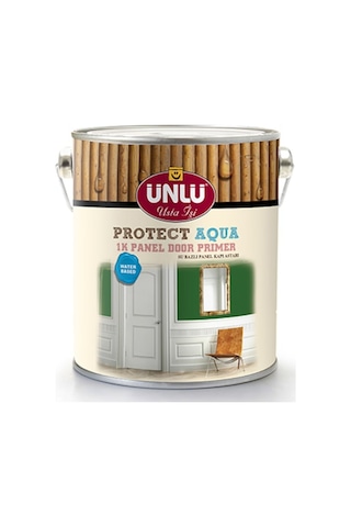 Ünlü Protect Aqua Su Bazlı 1K Panel Kapı Astarı Beyaz 0,9L