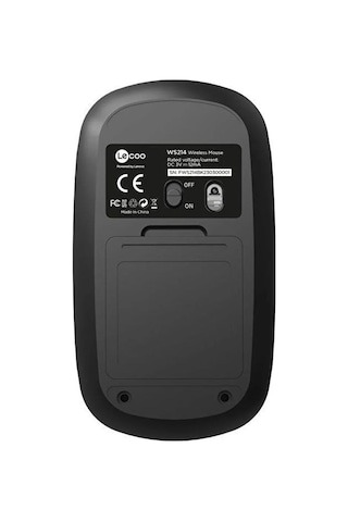 Lecoo Ws214 2.4ghz Kablosuz 1200dpı Siyah Optik   Mouse