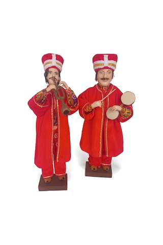Mehter Takımı 7 Adet Kitre Bebek Mehter Bando Set 7 Adet