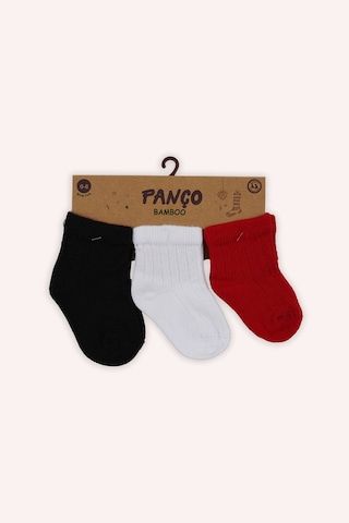 Panço Unisex Çizgili Soket Çorap Multi Set Renkli
