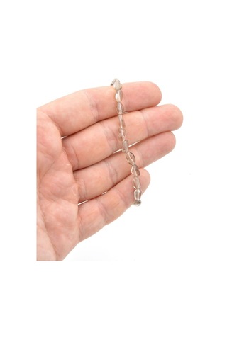 Murty99 Hakiki Doğal Amorf Kesim Dumanlı Kuvars Taşı Bileklik Kahverengi