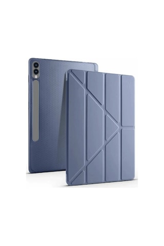 Galaxy Uyumlu X510 Tab S9 Fe 11 Kılıf Kalemlikli Mars Tablet Kılıfı - Lavender Arka Kapak