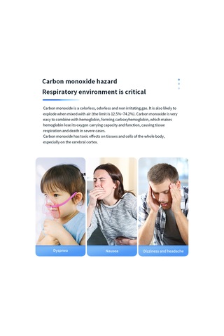 Ranyeek Mini Taşınabilir Karbon Monoksit Dedektörü - Co, Sıcaklık Ve Nem Ölçer - 4 Seviye Renkli Uyarı - Ev, Araba, Kamp, Garaj İçin Beyaz Zn-d6