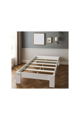 Renazzo Stillo Başlıksız %100 Mdf Karyola Beyaz 120x200 Beyaz - 120 X 200