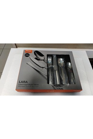 Hi Sar Optima Lara 24 Parça 6 Kişilik Çatal Kaşık Bıçak Takımı Çok Renkli