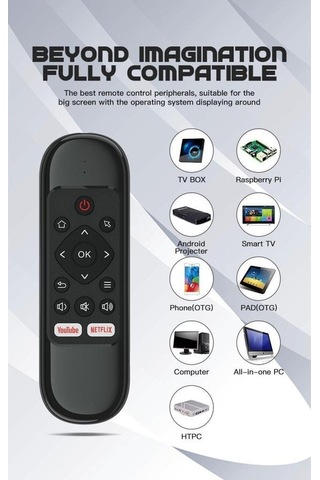 Trendooze Wechip Uzaktan Tv Tv Smart Mini Kumanda Kablosuz İçin H6 Box Android İi