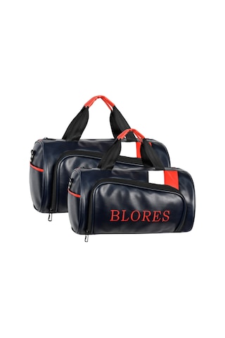 Galb Leather Telefon Ve Cuzdan Bolmeli Ic Kisimda Gizli Fermuarli Tam Astarli El Ve Omuz Spor Cantasi 40cm 47cm Lacivert