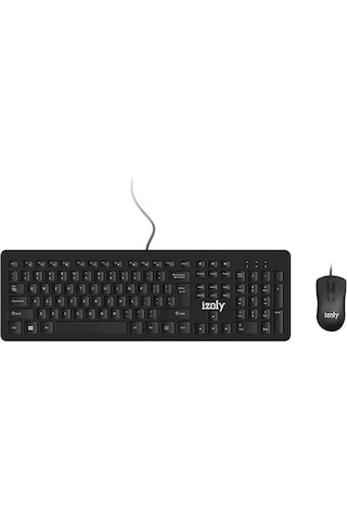 Izoly Km9400 Q-f Klavye Mouse Kablolu Sıyah Diğer