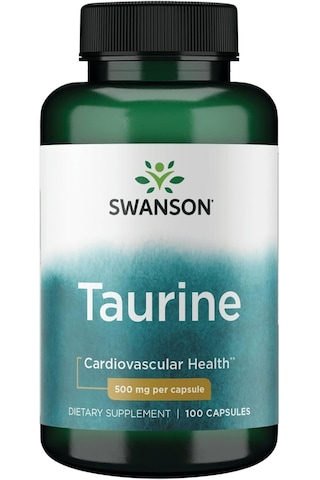 Swanson Taurine 500 Mg 100 Kapsül Usa Menşeii Dmmedicineden Orijinal Aromasız