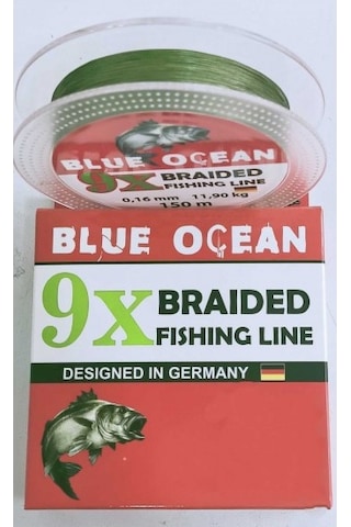 Blue Ocean 9x 150 M.yeşil İp Misina 0,16mm