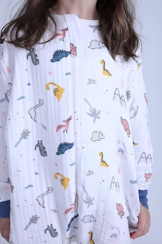 For My Baby 1 Tog Çocuk Uyku Tulumu Unisex Uzun Kollu Uyku Tulumu Ekru - Lacivert