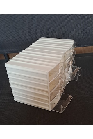 Çekmeceli organizer 4 kutu 16 böüm Dremel Gravür boncuk mücevher