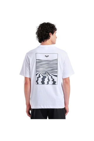 Arena Graphic Erkek Beyaz Günlük Stil T-shirt 011102100