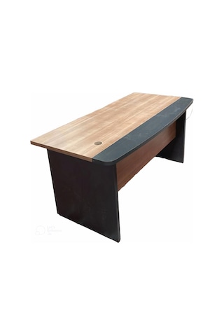 Adel Modern Ahşap Ve Antrasit Çalışma Masası - 160x80x75 Cm Kahverengi