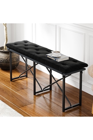 Mutfak Bahçe Minderli Bank Sandalye Düz Bank Sandalye Bench Füme