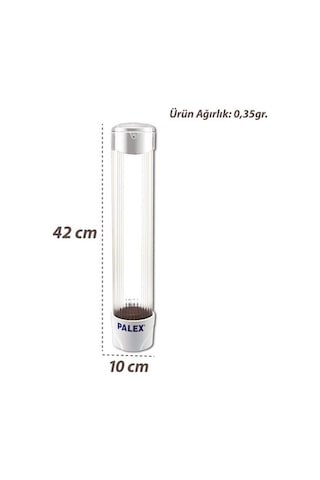 Plastik Bardak Dispenseri Beyaz vidalı