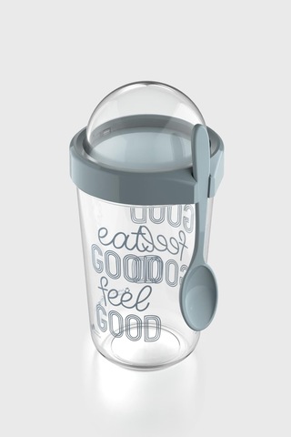 Renga Orbit 600 Ml Eat Good Desen Tritan Müsli Ve Atıştırmalık Kabı 192009 Turkuaz