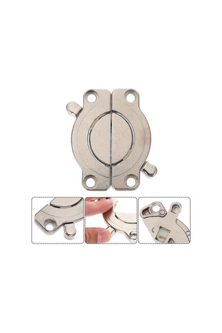 Samdoo Gümüş Renkli Çinko Alaşımlı Masa Kilidi - Masa Yapraklarını Sabitler, Düzenli Kilitleme, Ahşap Mobilyalar İçin Uygun, Dayanıklı Tasarım