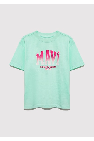 Mavi - Mavi Logo Baskılı Yeşil Tişört 7610386-71643 Yeşil