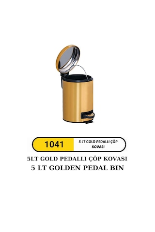 Dolumax Gold Pedallı Çöp Kovası 5 Litre