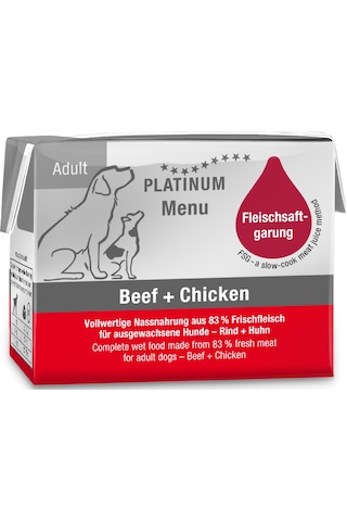 Platinum Sığır Etli Ve Tavuklu Yaş Köpek Maması 90gr