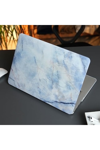 Apple Uyumlu MacBook Air 13.3 İnç Kılıf A1932 A2179 A2337 M1 Uyumlu Sert Kapak Hard Case Koruyucu Mermer Desenli