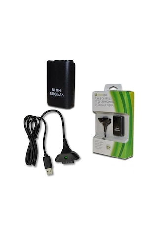 Starx Xbox 360 Gamepad Kol Şarj Kiti Batarya Şarj Kablosu