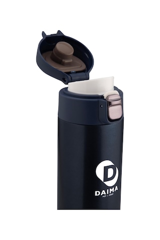 Daima Handy 520 Ml 12 Saat Sıcak 24 Saat Soğuk Lacivert Termos Lacivert