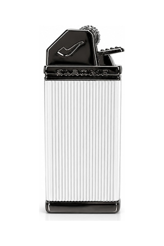 Premium Metal Gazlı Çakmak Klasik Tasarım Beyaz