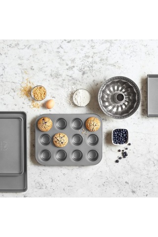 Kitchenaid Cc003296-001 Alüminize Çelik 12 Li 35X26 Cm Muffin Kal Çok Renkli