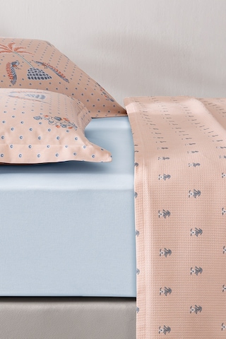 Puffy Alba Tek Kişilik Pike Takımı - Somon