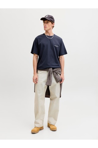 Jack & Jones Montauk Allover Print Erkek Lacivert Tişört 12292148-ogy