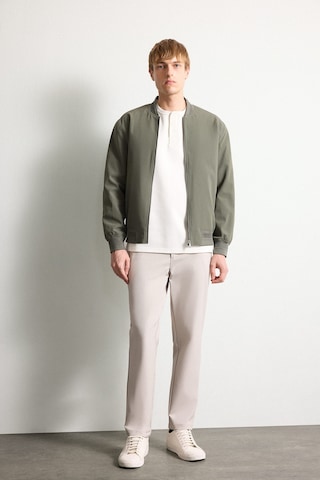 Defacto Slim Fit Bomber Yaka Fermuarlı Mont H1540ax26aukh398 Haki-kh398