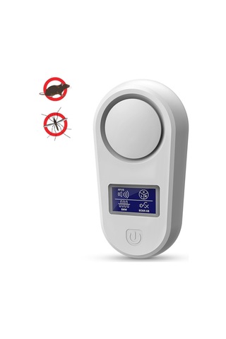 Yüksek Güçlü Ekran Ultrasonik Fare Kovucu Sivrisinek Kovucu Ev Akıllı Böcek Kovucu Au Fiş Beyaz , Boyut:fiş