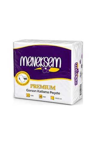 Menekşem Garson Peçete 33x33 Cm Premium 2 Katlı, 80 Li 24 Paket, 1920 Adet