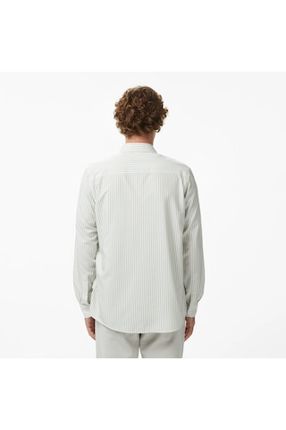 Nautica Regular Fit Çizgili Erkek Gömlek W65445t Yeşil